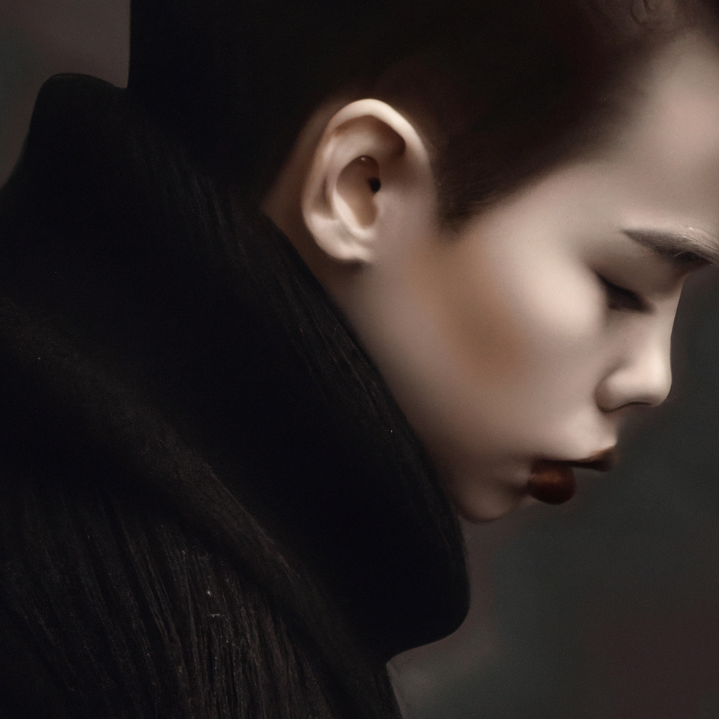 Portrait fine art en lumière douce, style éditorial